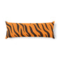 Tiger Stripe Body Pillow — Orange & Black Animal Print Support Pillow