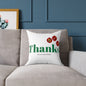 Holiday 'Thanks for your purchase' Decorative Pillow - Christmas Ornament Thank You Cushion