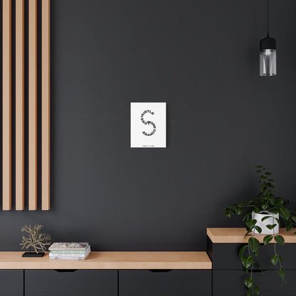 Matte Canvas Print — “More Coffee, Less Hustle” Minimal Typographic Wall Art — Take a Sip