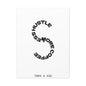 Matte Canvas Print — “More Coffee, Less Hustle” Minimal Typographic Wall Art — Take a Sip