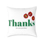 Holiday 'Thanks for your purchase' Decorative Pillow - Christmas Ornament Thank You Cushion